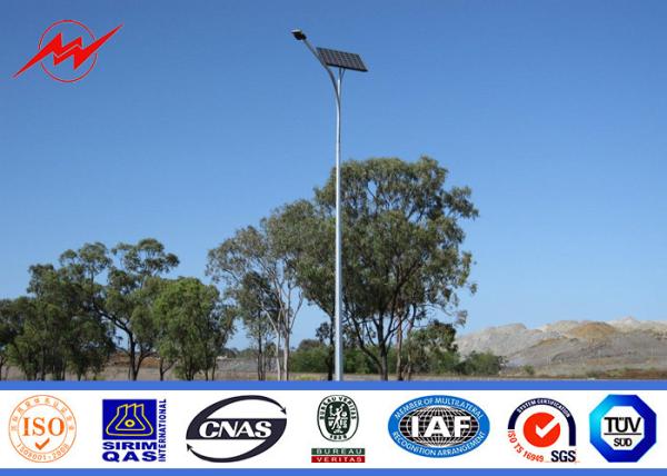 10m15m 20m Polygon Outdoor Lighting Poles, Street Light Solar Poles Galvanizatio
