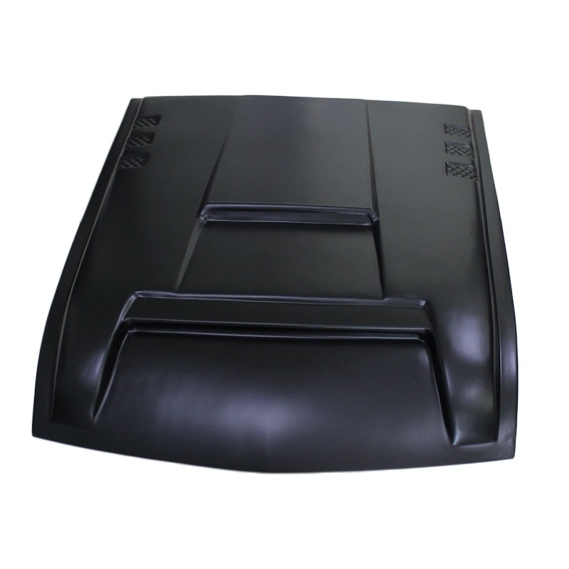 Matte Black Front Bumper Guard Hood Scoop Engine Bonnet Cover