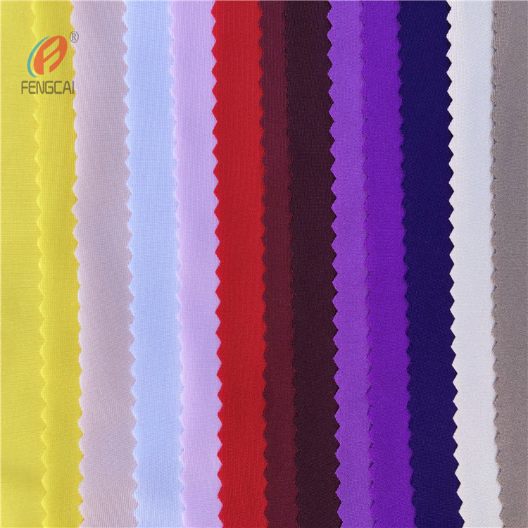 Warp Knitted Polyester Spandex Fabric 4 Way Stretch Lycra Fabric For Garment / Sports