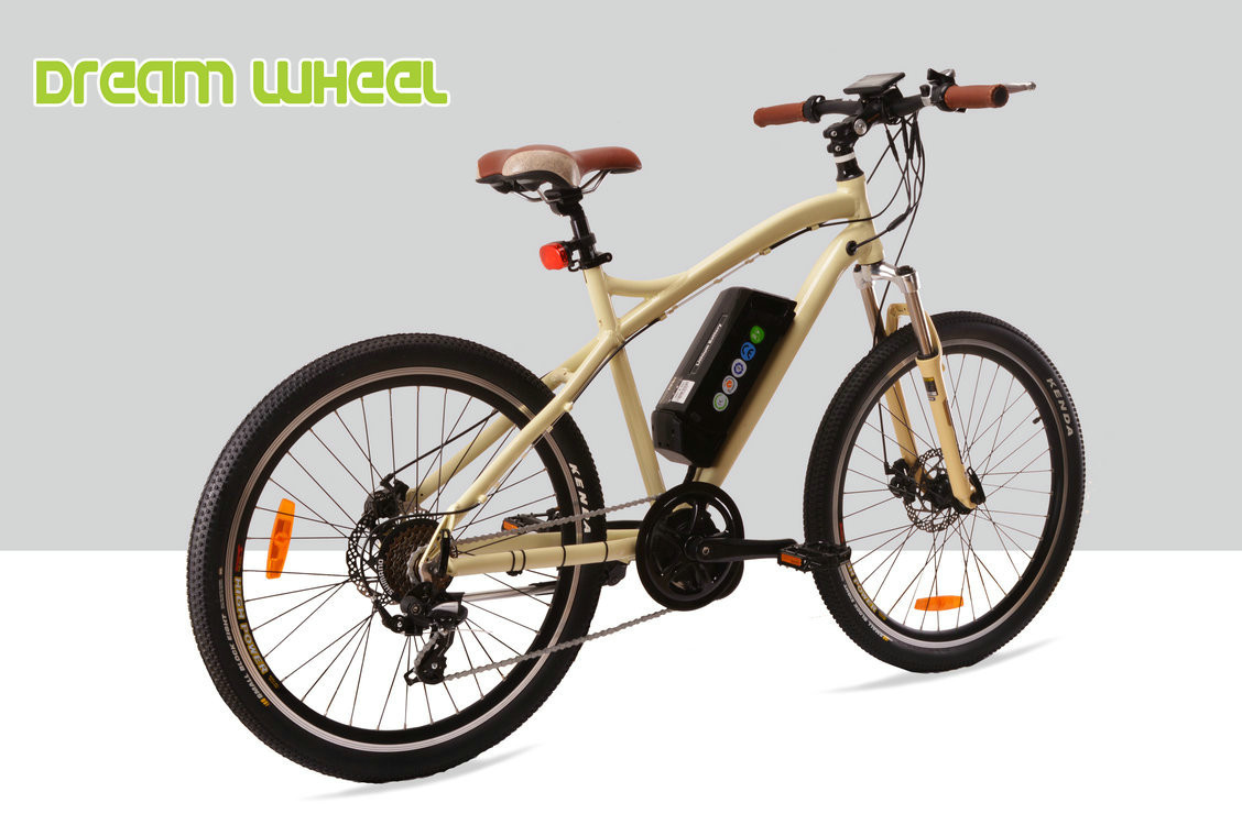 7 Speed Electric Mountain Bicycle 32km/H , 26 Inch Electric Mountain Bike Mid Gear Motor