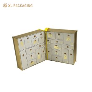 XL Packaging Custom Packaging Box Factory Double Door OEM 24 Drawer Advent