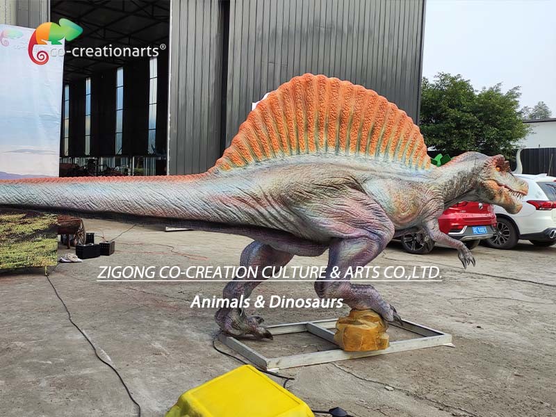 Theme Park Life Size Animatronic Dinosaurs Spinosaurus For Amusement Park playground