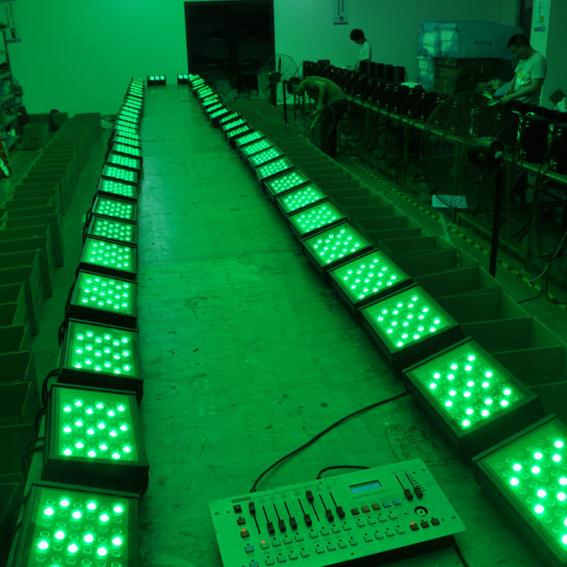 High Quality CE RoHs Listed 54x3W RGBW DMX LED Wall Washer Light Outdoor