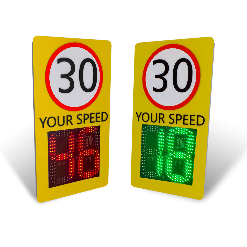 Millimeter Wave Radar Solar LED Speed Display With Wireless Linkage