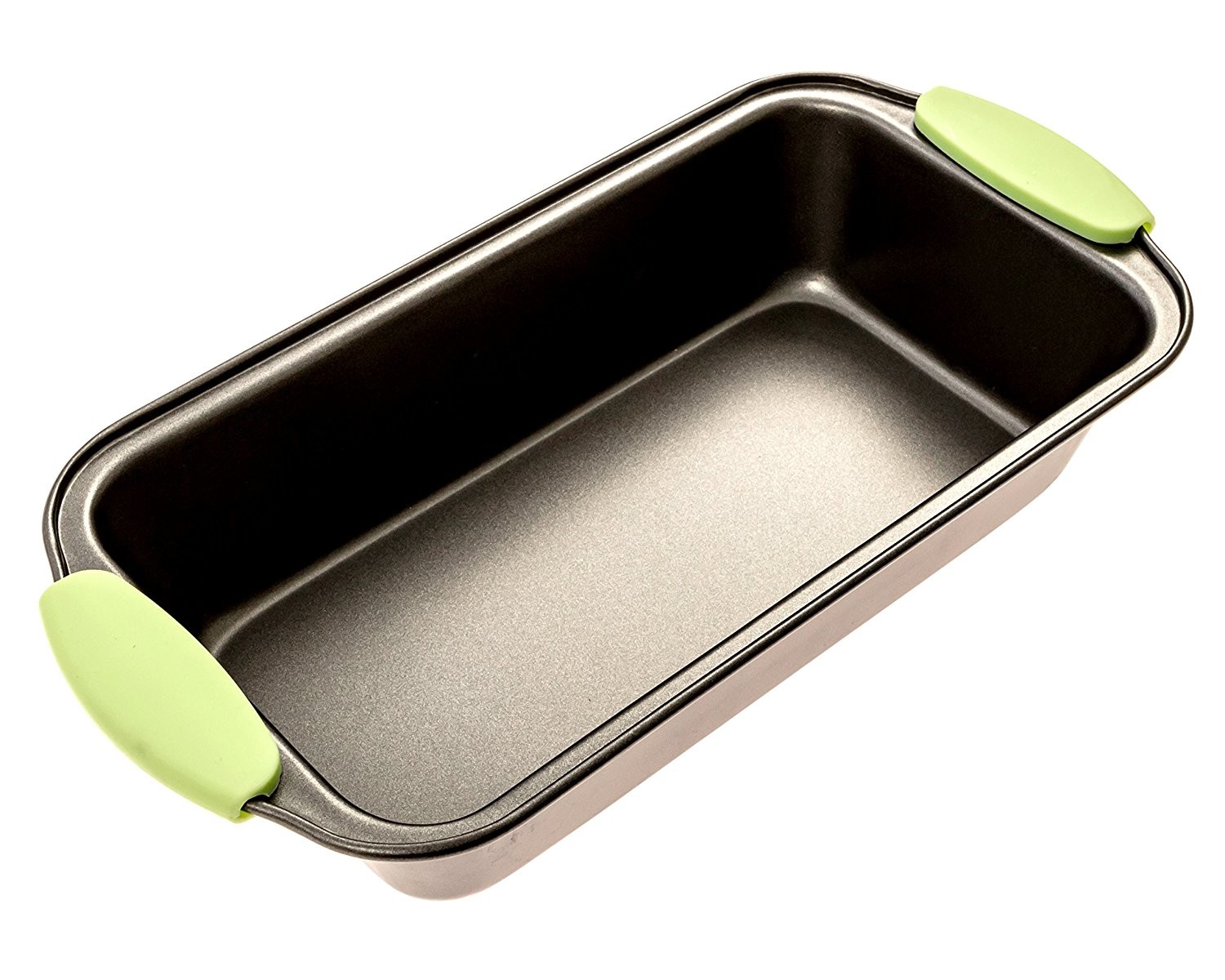 Non-stick Steel Baking Bakeware With Silicone Handles includes a Pie Pan,a Square Cake Pan,Baking Pan,a Bread Pan