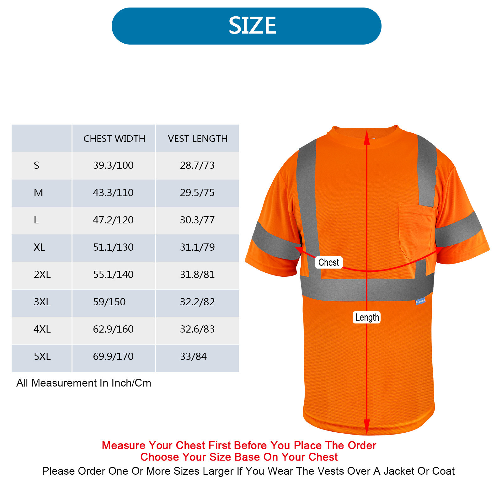 Fluorescent Orange Road Safety Products Safety Hi Vis Long Sleeve Shirts