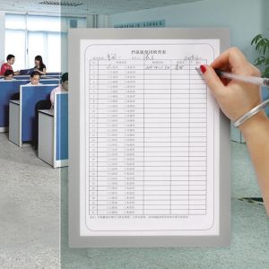 Direct Writing Adhesive Document Holder Display Frames A3 A4 ODM