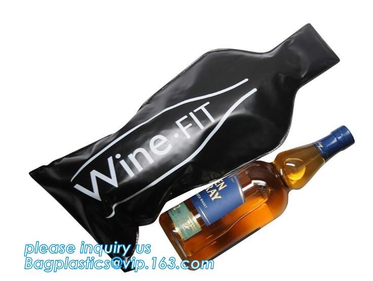 Bottle Protector Bubble Travel Bag,Travel Trip Bag With Bubble Inside And Double Zip lockks,Sleeve Travel Bag - Inner Skin
