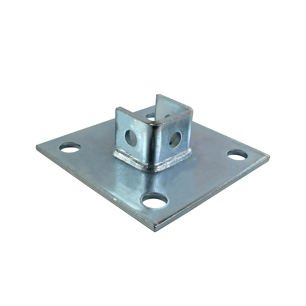 6mm Galvanized Finish Low Carbon Steel Brackets Cast Post Bases