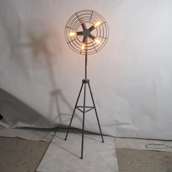 Vintage Industrial floor lamp fan light lamp edison bulb lamp antique retro