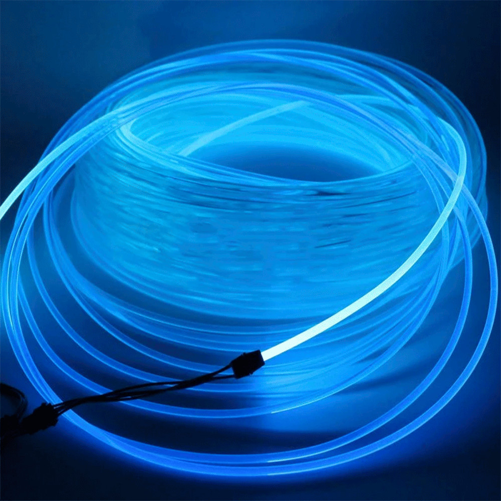 Full Color PMMA Plastic Optical Fiber Cable Flame Retardant Polyolefin Insulated 5M/10M For Car/Home Decoration