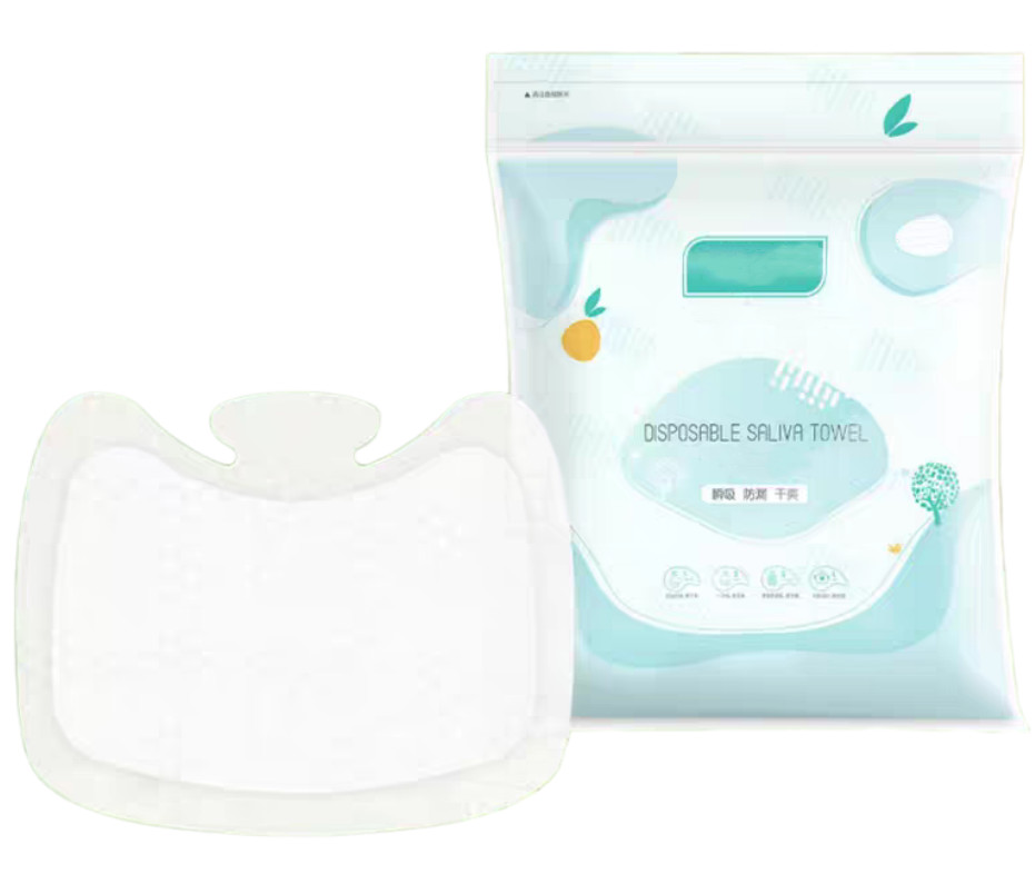 Waterproof Soft Disposable Dribble Bibs Highly Absorbent Leakproof Baby Drooling Bibs