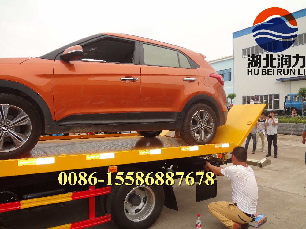 Foton Aumark Road Wrecker Truck 4x2 Flat Bed Recovery Truck Euro Ⅲ Standards