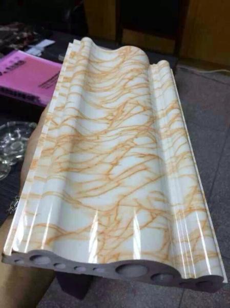 Marble Profile Wood Plastic Composite Extrusion Line , PVC Marble Profile