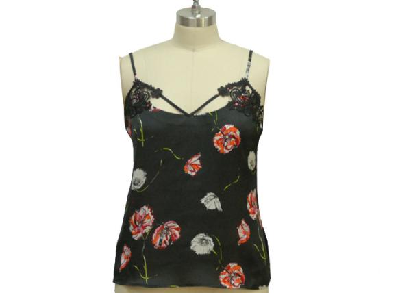 Neck Lace Casual Ladies Wear Floral Strappy Midi Dress Nightwear 100% Polyester