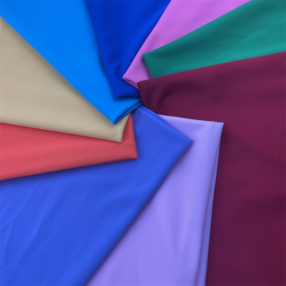 81% Nylon 19% Spandex Jersey Lycra Lining Fabric 40D 4 Way Stretch Elastic
