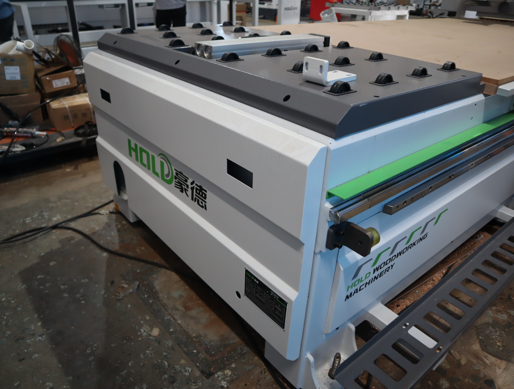 ACM Fabricated CNC Panel Router Flexible With Labeling System Loading Unloading 26kw