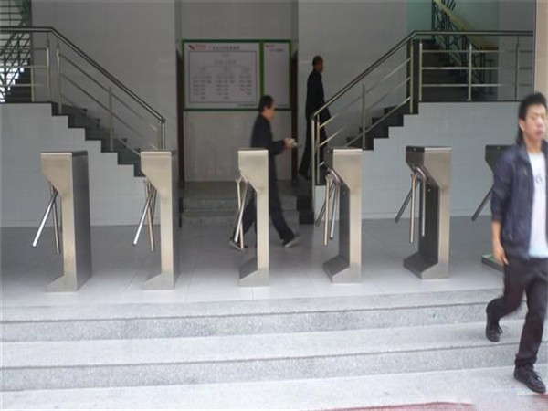 Small size vertical Waist Height Pedestrian Entrance Control Tripod Turnstile Gate