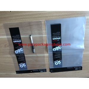 Custom Printing Transparent Packaging PE Bags For Stationery Small Gift Hair Extensions Clothing