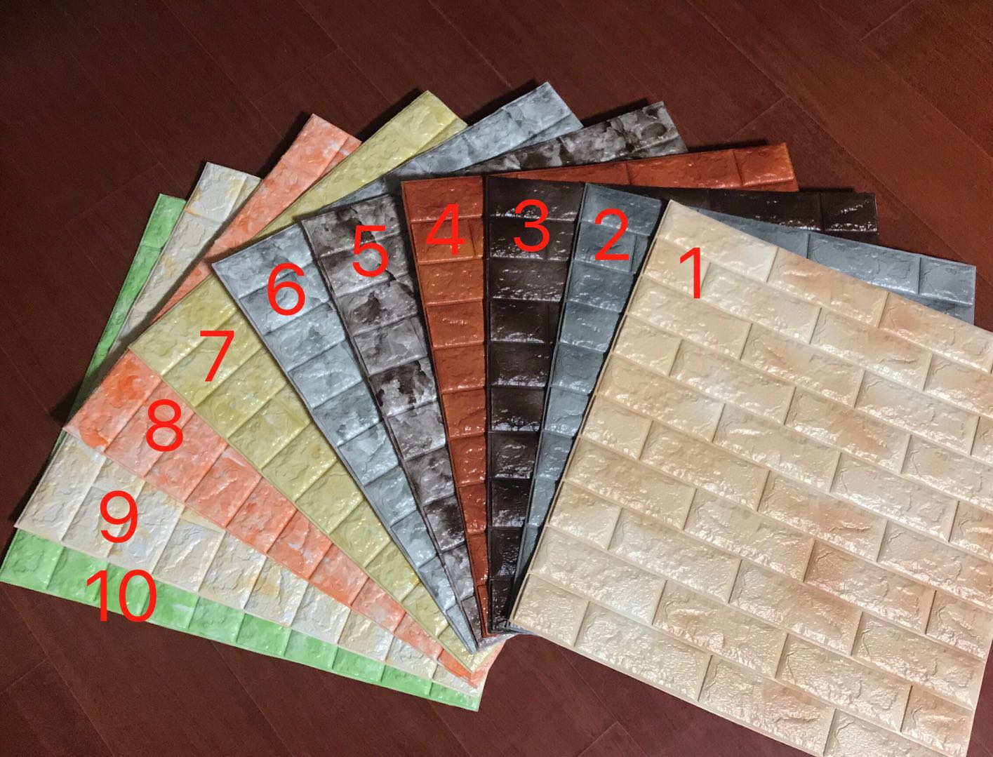 Soft Packages Design 3D Foam Wallpaper Gold Wall Paper DIY Self-Adhesive Wall Stickers Wall Panels 10mm Thickness