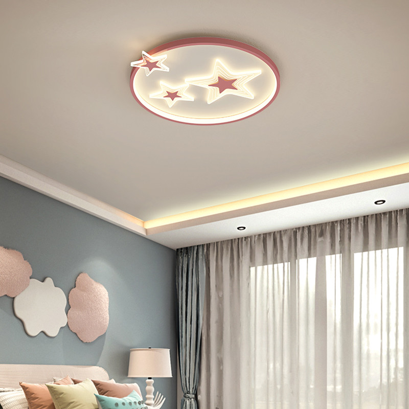 Modern Acrylic Round blue Ceiling Lights For Living Room Bedroom star Ceiling Lights(WH-MA-279)
