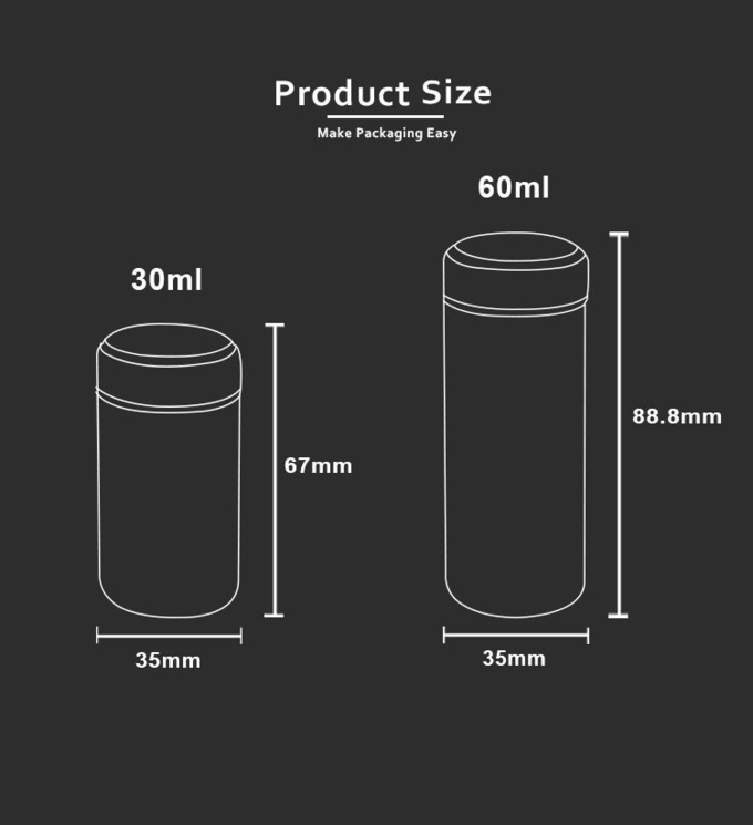 Hot Sale SOMEWANG 30g 60g HDPE Plastic Empty Baby Body Powder Bottle