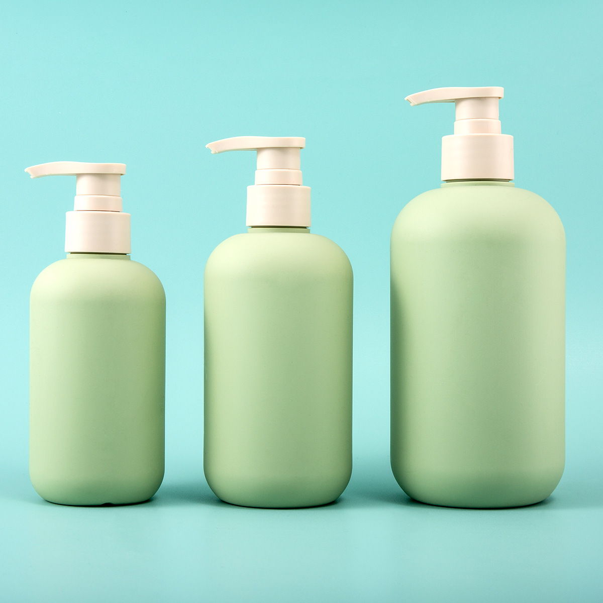 Personal Skin Care Packaging PET Collar Empty Amber White 500ml 1000ml Shampoo Shower Gel Lotion Pump Bottles for Hair