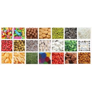 Flat Pouch Rotary Packing Machine PLC Control For Oatmeal Cookies Chocolate
