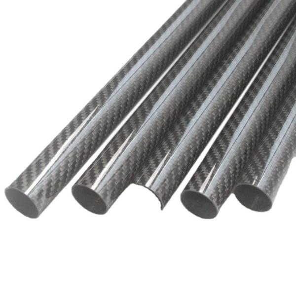 Production Leadtime 35-45 Days 40mm OD Round Carbon Tube 3.5m Matte Carbon Fiber