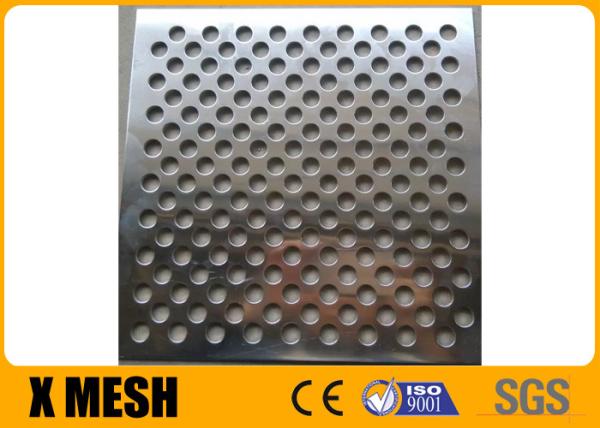 2.44m Length Perforated Stainless Steel Mesh Round Shape Metal For Decoration