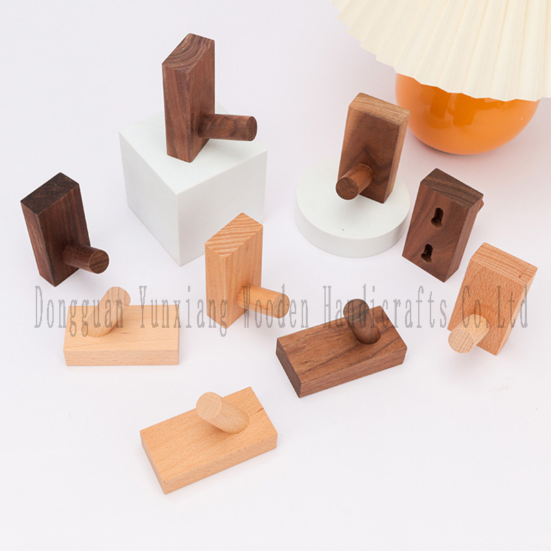 Wood Natural Wall Mounted Rustic Decorative Coat Hook for Hanging Coat Clothes Hat Bag Purse and Towel