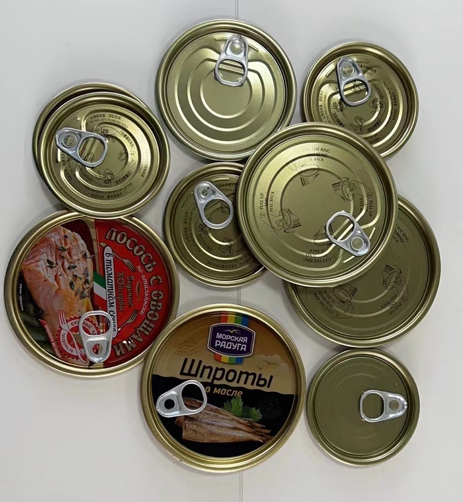 307D EOE Lids Diameter Tinplate Tin Cover 83mm For Beans Fish Can