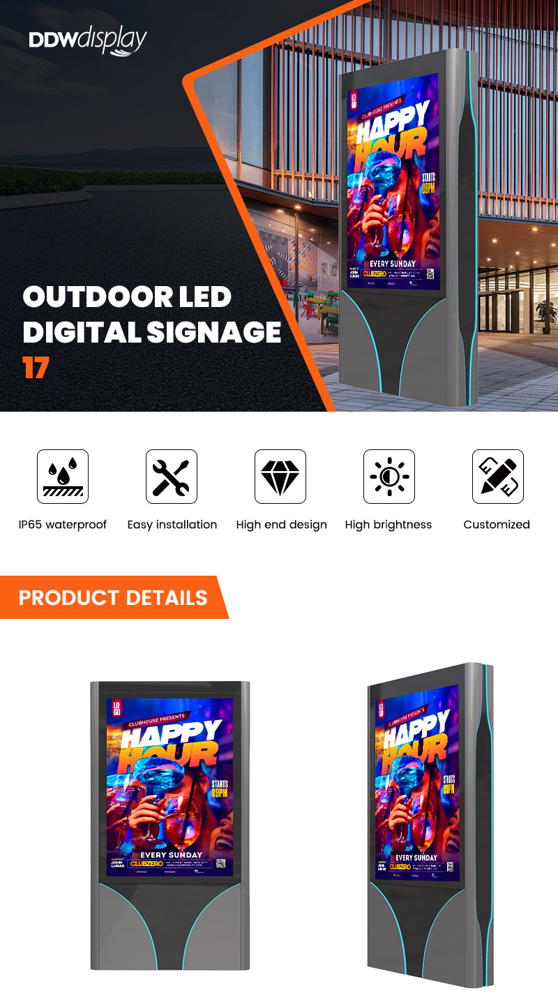 Easy installation P4 P5 P6 P8 P10 10000nits 3840hz mupi outdoor display led signage display digital