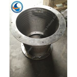 Reverse Profile V Wire Screen / Rotary Drum Screen Full Welded Technique