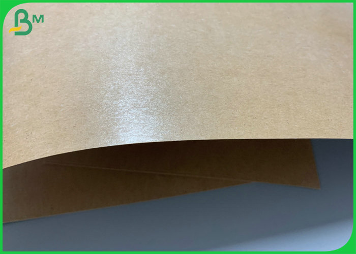 One Side15g Good Grade PE Coated Brown Kraft Paper For Salad Bowl Disposable