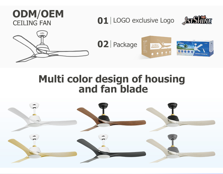 Living Room LED Ceiling Fan with Plastic Blades and REACH Certificate by 1stshine