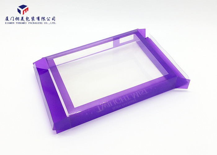 Rectangle PET Clear Plastic Box Packaging Offset Printing For Body Lotion Set