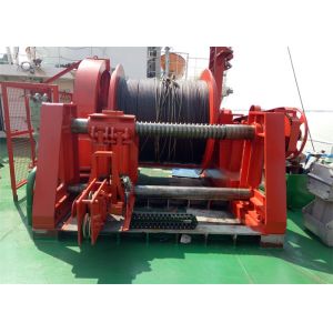 30Ton Slow Speed Winch With Spooling Device Hydraulic Power
