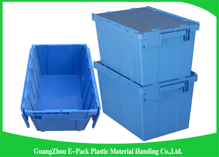 100% New Pp Plastic Attached Lid Containers Moving Storage Light Weight
