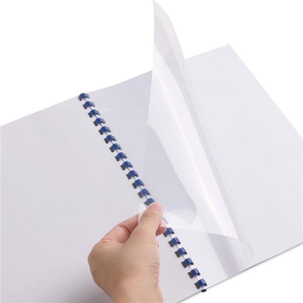 ISO9001 2015 12inch PVC Binding Cover , 250 Micron Clear Binding Covers For