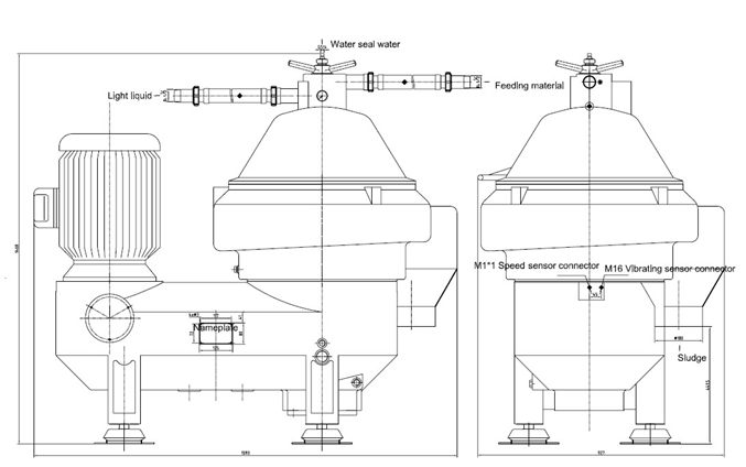 Industrial Large Capacity Oil Purifying Disc Stack Separator as Separator
