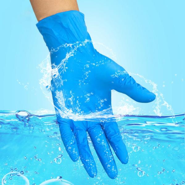 Quality disposable protection nitrile gloves powder free gloves MOQ 100000 pcs for sale