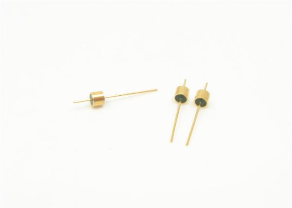 Single Pin Hermetic Electrical Connectors Kovar 4J29 Material Gold Plated