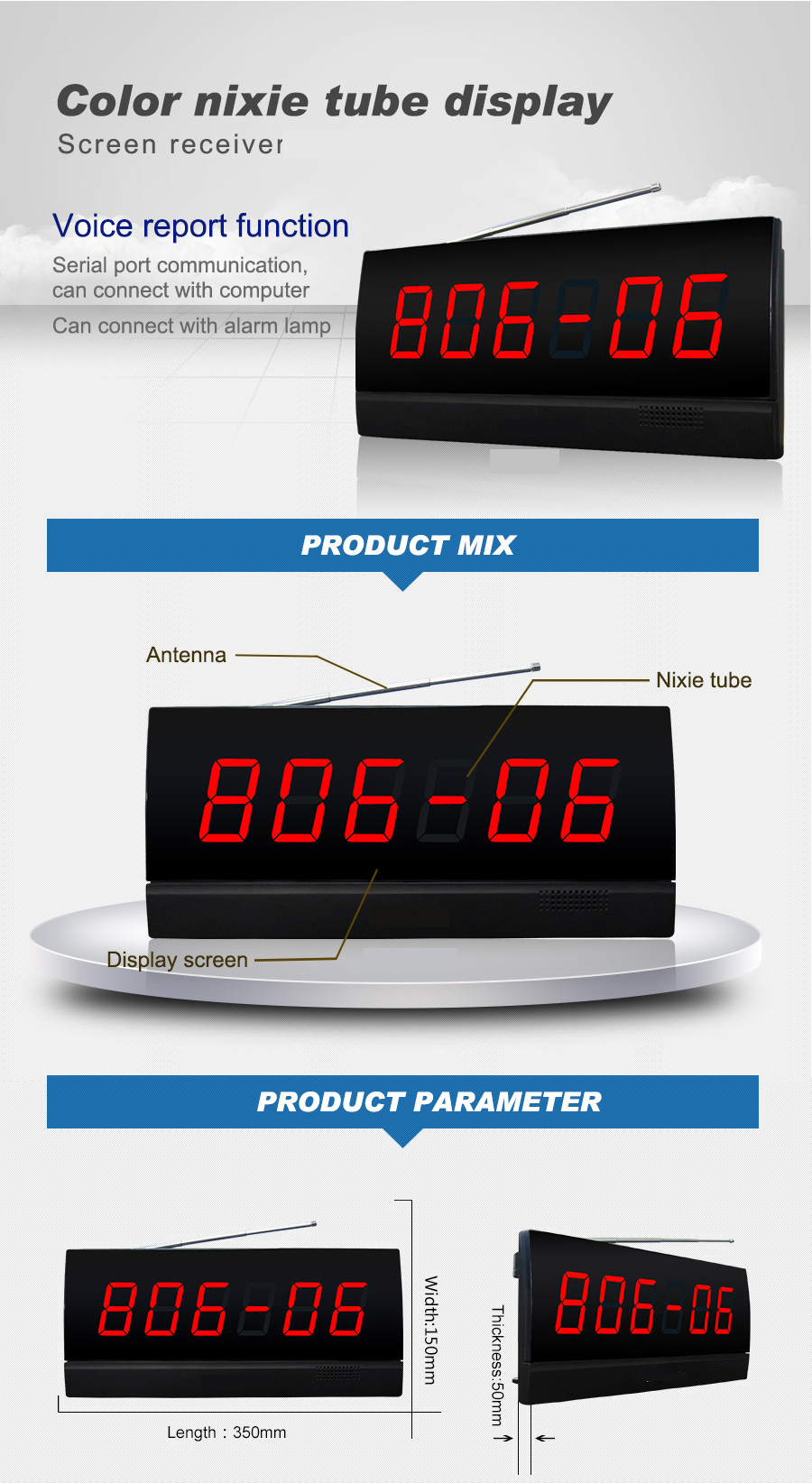 Hot sale nursing room wireless paging system panic call button and receiver for hospital
