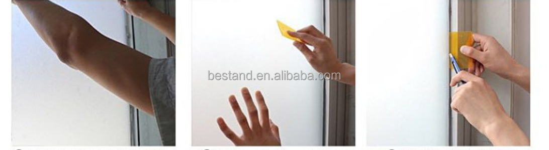 Static Privacy Window Film Moistureproof Stained Glass Anti Uv Window Film Sticker