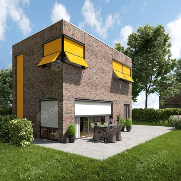 Retractable Pergolas Ziptrak Roller Blinds , Aluminium Frame Outdoor Pagoda