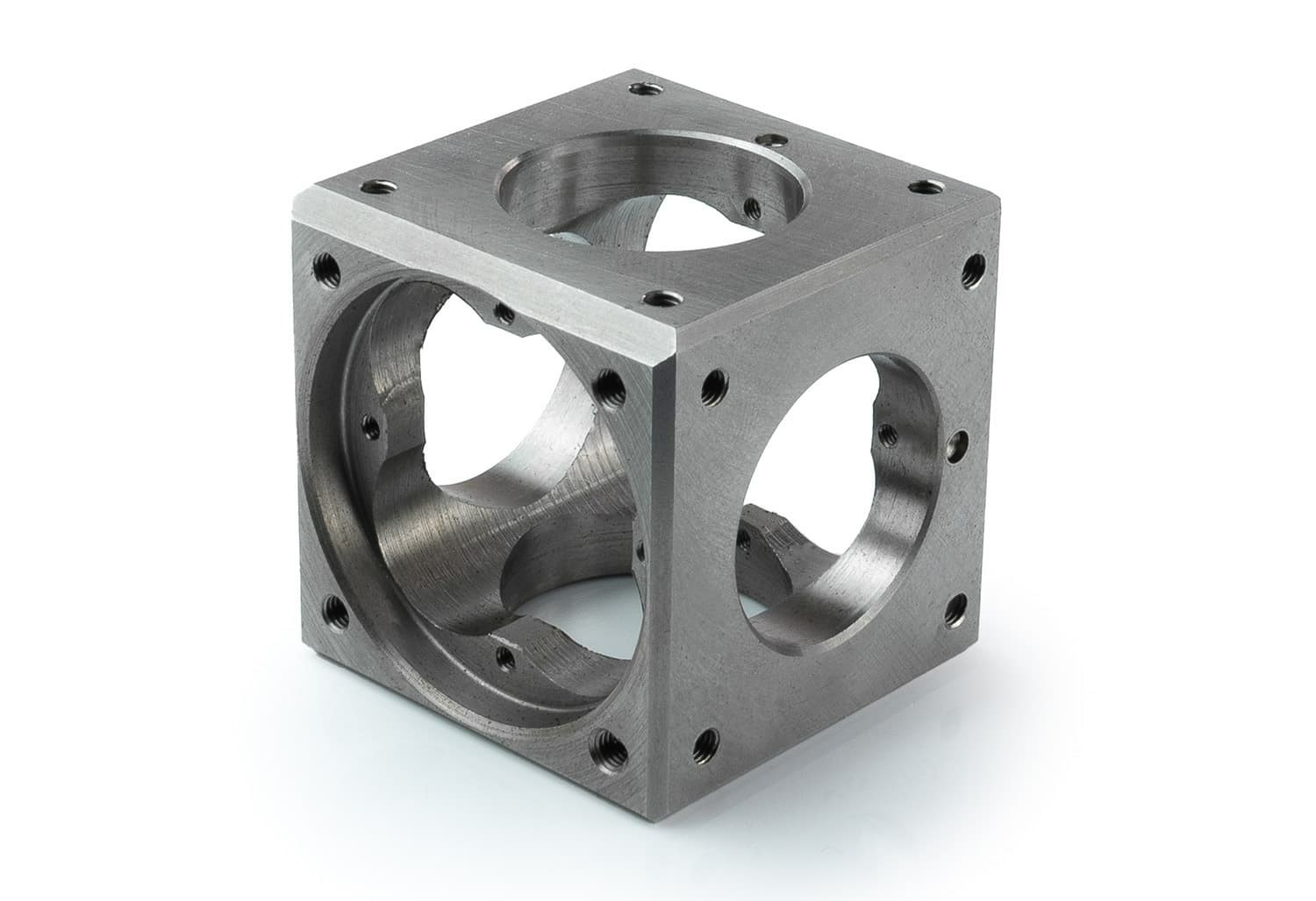 Ultra High Vacuum (UHV) Chamber CNC Milling Turning Parts With Holes