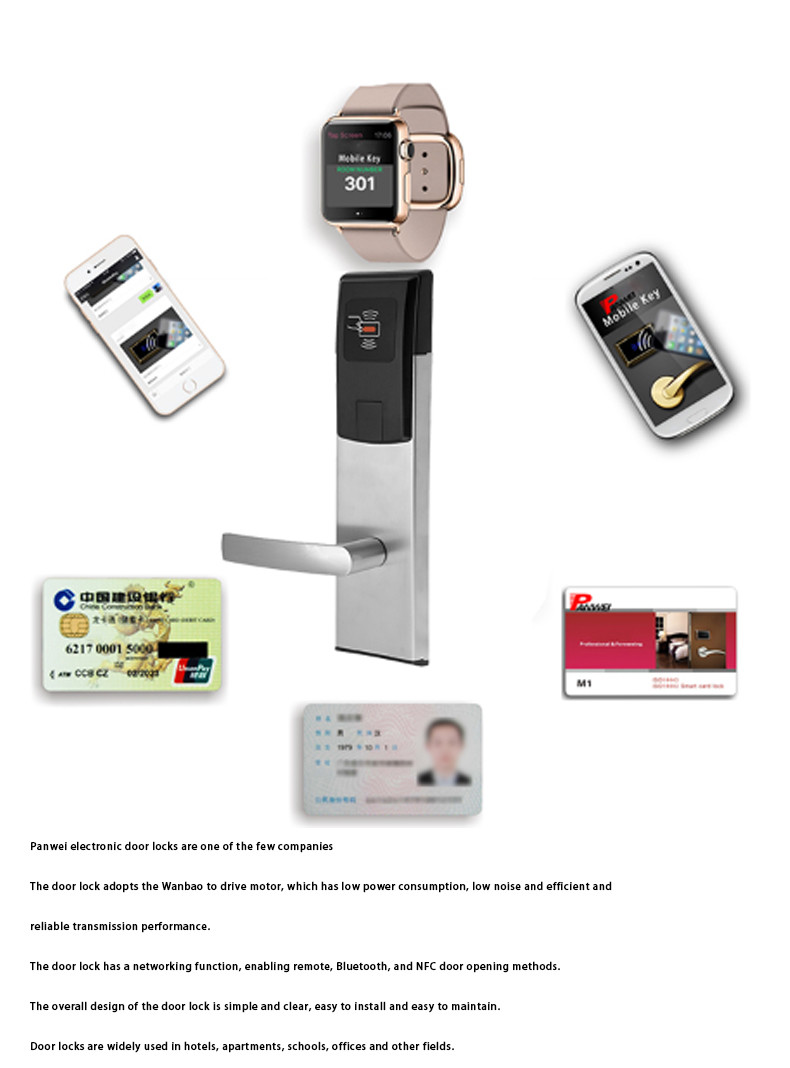 Free Software Hotel Room Door Locks Operate By AA Alkaline Battery Safety