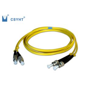 China FC To ST Duplex Single Mode Fibre Optic Patch Leads 0.2dB Exchangeability on sale
