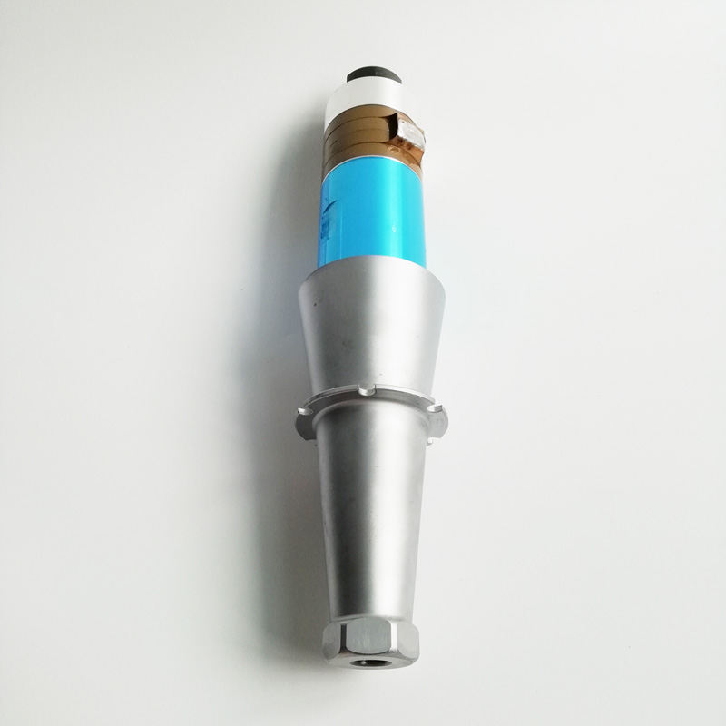 2000W metal ultrasonic welding machine transducer with booster for 20khz metal welding frequency